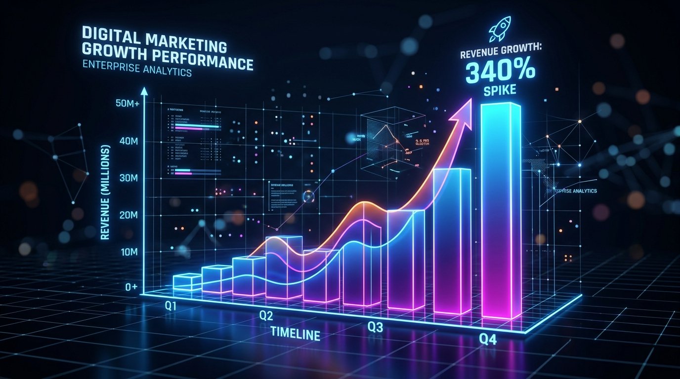 Gráfico de Crecimiento de Casos de Éxito Nexus Media